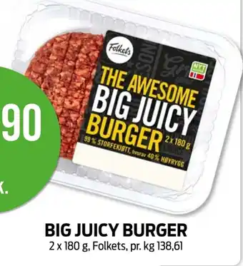 Kiwi BIG JUICY BURGER tilbud