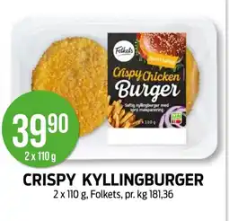 Kiwi CRISPY KYLLINGBURGER tilbud