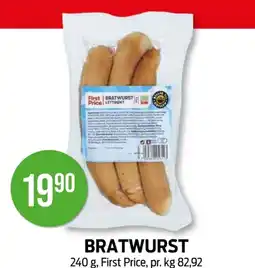 Kiwi BRATWURST tilbud