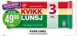 Kiwi KVIKK LUNSJ tilbud