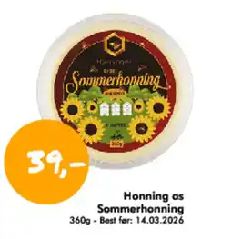 Havaristen Honning as Sommerhonning tilbud