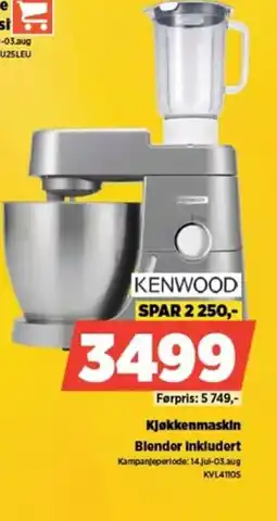 POWER KENWOOD Kjøkkenmaskin Blender inkludert tilbud