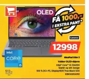 POWER Lenovo IdeaPad Silm 3 Vakker OLED-skjerm tilbud