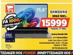 POWER Samsung galaxy books 360 2-1-1 konvertibel tilbud