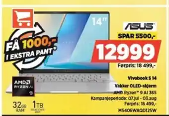 POWER ASUS Vakker OLED-skjerm tilbud