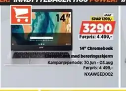 POWER 14" Chromebook Chromebook med Bororingsskjerm tilbud