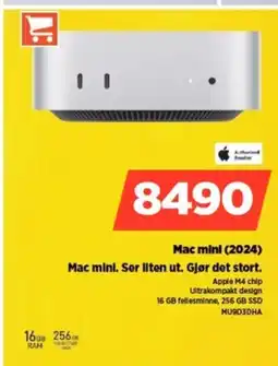 POWER Mac mini (2024) Mac mini. Ser liten ut. Gjør det stort. tilbud