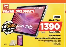 POWER Lenovo 10,1" nettbrett Gjennomsiktig deksel Inkludert tilbud