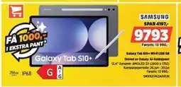 POWER SAMSUNG Galaxy Tab S10+ WI-FI 256 GB Drevet av Galaxy Al-funksjoner 12,4" tilbud