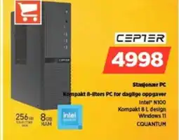 POWER CEPTER Stasjonær PC Kompakt 8-liters PC for daglige oppgaver tilbud