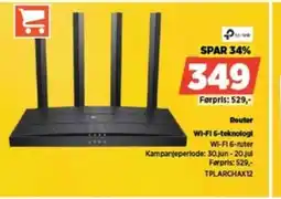 POWER Router WI-FI 6-teknologi tilbud