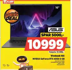 POWER ASUS Vivobook 16X NVIDIA GeForce RTX 4050 6 GB tilbud