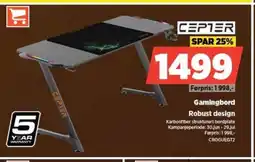 POWER CEPTER Gamingbord Robust design tilbud