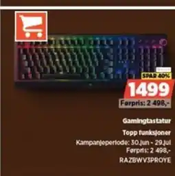 POWER Gamingtastatur Topp funksjoner tilbud