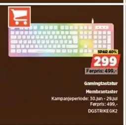 POWER Gamingtastatur Membrantaster tilbud