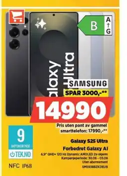 POWER Samsung Galaxy S25 Ultra Forbedret Galaxy Al tilbud