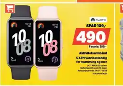 POWER HUAWEI Aktivitetsarmbånd 5 ATM vannbestandig for svømming og mer tilbud