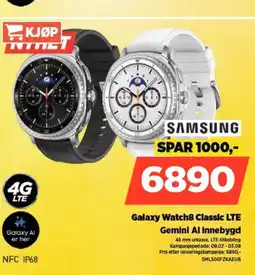 POWER SAMSUNG Galaxy Watch8 Classic LTE Gemini Al innebygd tilbud