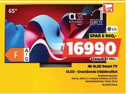 POWER LG 4K OLED Smart TV OLED - Enestående bildekvalitet tilbud