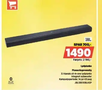 POWER JBL Lydplanke Plasseringsvennlig tilbud