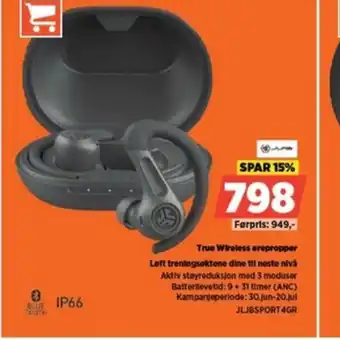POWER True Wireless arepropper Loft treningsøktene dine til neste nivå Aktiv tilbud