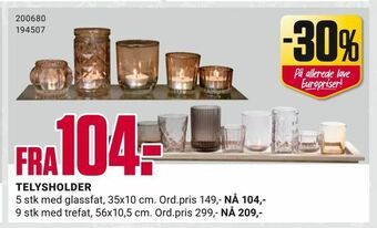 Europris Telysholder tilbud