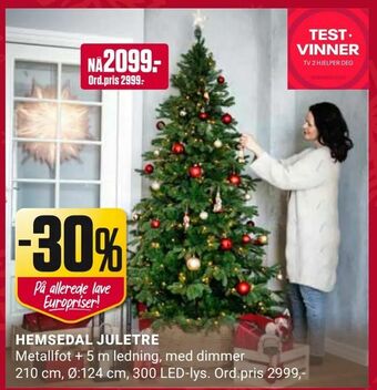 Europris Hemsedal juletre tilbud