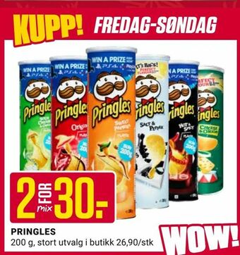Europris PRINGLES tilbud