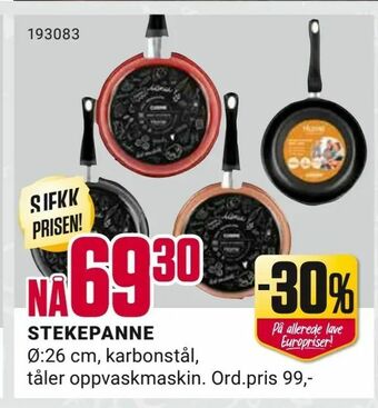 Europris STEKEPANNE tilbud