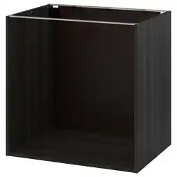 IKEA Metod Benkeskapstamme, tremønstret svart, 80x60x80 cm tilbud