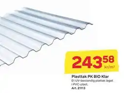 Byggmax Plasttak PK BIO Klar, NOK 243.58 tilbud
