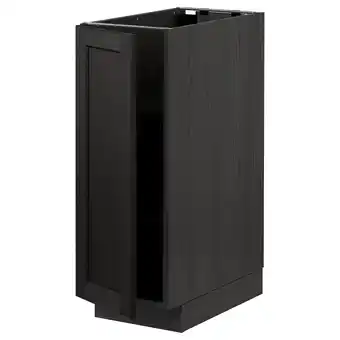 IKEA Metod Benkeskap med hylleplater, svart/lerhyttan svartbeiset, 30x60 cm tilbud