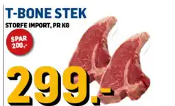 Price Lagerbutikk T-bone stek storfe import tilbud