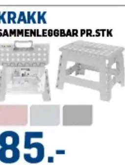 Price Lagerbutikk KRAKK SAMMENLEGGBAR PR.STK tilbud