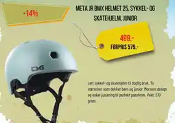 XXL Sport META JR BMX HELMET 25, SYKKEL- OG SKATEHJELM, JUNIOR tilbud