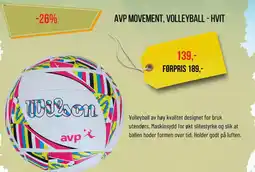 XXL Sport AVP MOVEMENT, VOLLEYBALL - HVIT tilbud