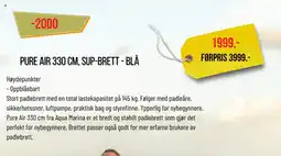 XXL Sport PURE AIR 330 CM, SUP-BRETT - BLÅ tilbud