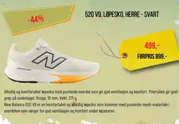 XXL Sport 520 V9, LØPESKO, HERRE - SVART tilbud