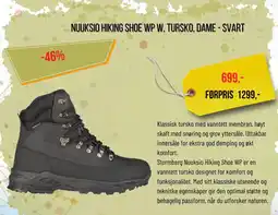 XXL Sport NUUKSIO HIKING SHOE WP W, TURSKO, DAME - SVART tilbud