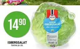 Kiwi ISBERGSALAT, NOK 14.9 tilbud