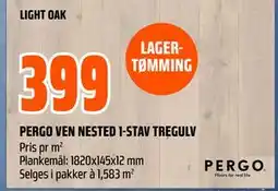 Obs Bygg PERGO VEN NESTED 1-STAV TREGULV, NOK 399 tilbud
