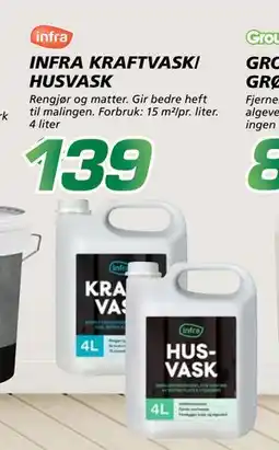 Coop Byggmix INFRA KRAFTVASK/ HUSVASK, NOK 139 tilbud