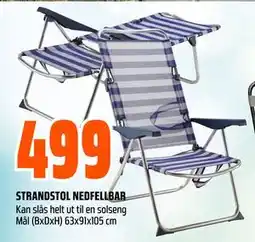 Obs Bygg STRANDSTOL NEDFELLBAR, NOK 499 tilbud