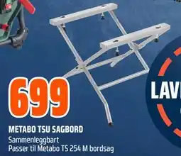 Obs Bygg METABO TSU SAGBORD, NOK 699 tilbud