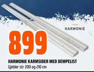 Obs Bygg HARMONIE KARMSIDER MED DEMPELIST, NOK 899 tilbud