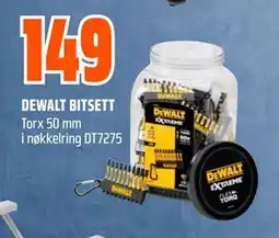 Obs Bygg DEWALT BITSETT, NOK 149 tilbud