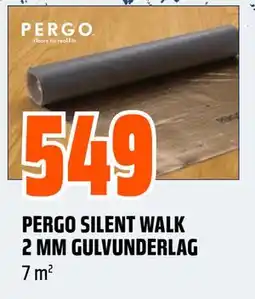 Obs Bygg PERGO SILENT WALK 2 MM GULVUNDERLAG, NOK 549 tilbud