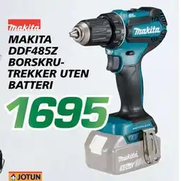 Coop Byggmix MAKITA DDF485Z BORSKRU TREKKER UTEN BATTERI, NOK 1695 tilbud
