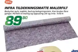 Coop Byggmix INFRA TILDEKNINGSMATTE MALERFILT, NOK 89.9 tilbud