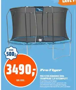 Coop Obs PRO FLYER REBOUNCE OVAL TRAMPOLINE 3,91 M KOMPLETT, NOK 3490 tilbud